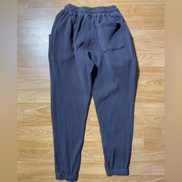 YOUNGLA-waffle knit cuffed joggers - Picture 3 of 4